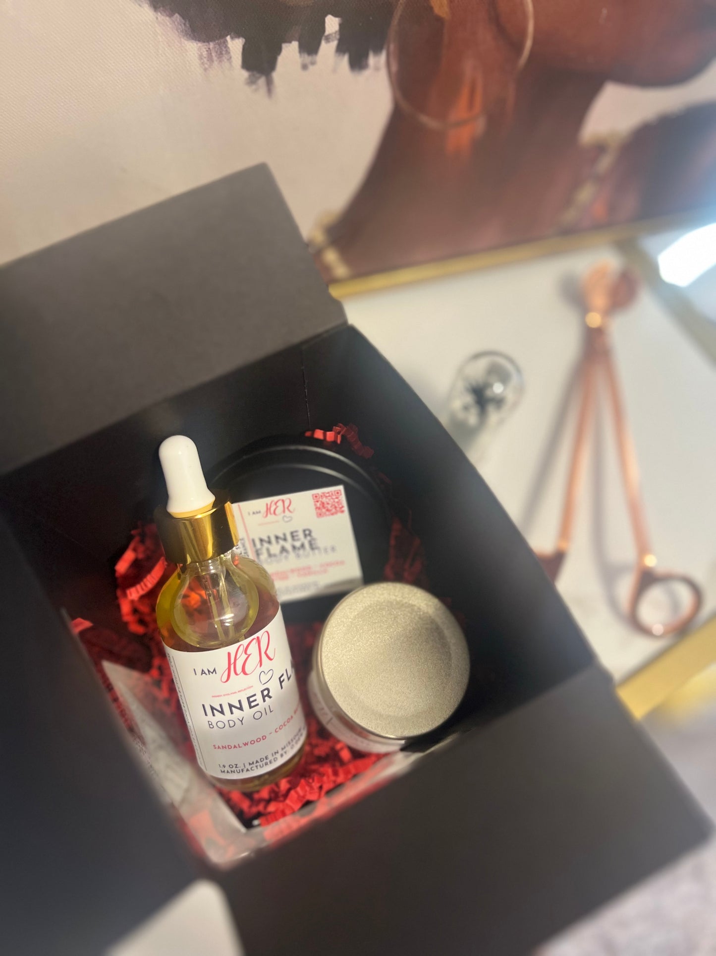 Mini Ritual of Reflection – Inner Flame Self-Care Bundle | I AM HER