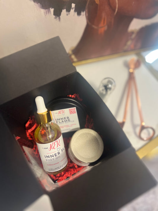 Mini Ritual of Reflection – Inner Flame Self-Care Bundle | I AM HER